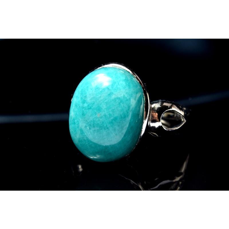 k様 アマゾナイト リング 16号 ビズー公式】アマゾナイト K18(18金) PT リング セパージュ | 希少石