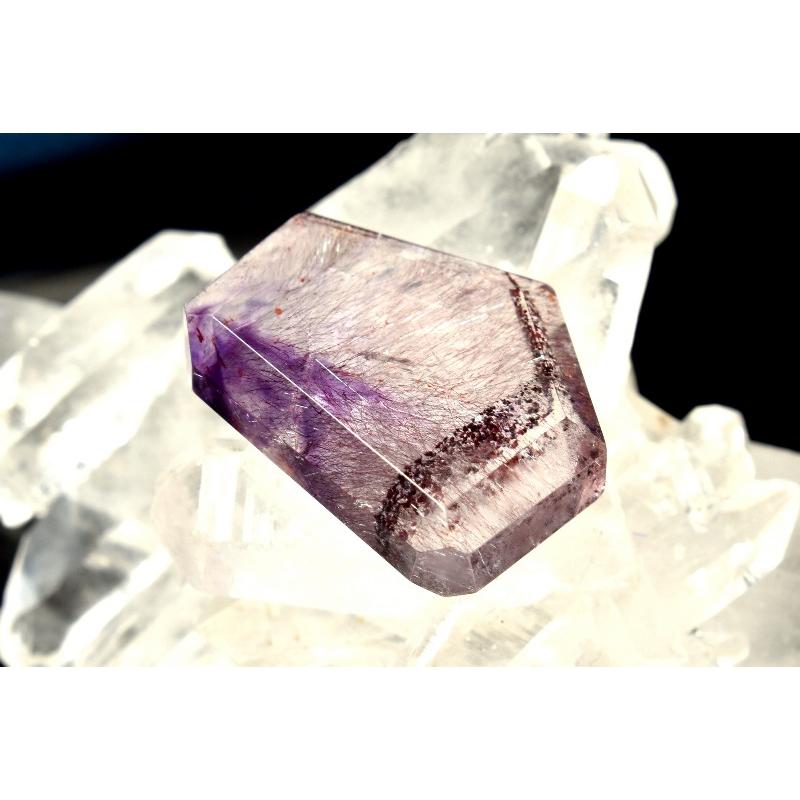 1点物】AA+☆幻想模様 トラピッチェアメジストスーパーセブン 20x16mm