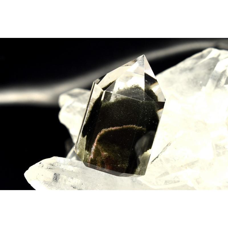 1点物】ファントム庭園水晶 ガーデンクォーツ 21x14mm 六角柱ポイント