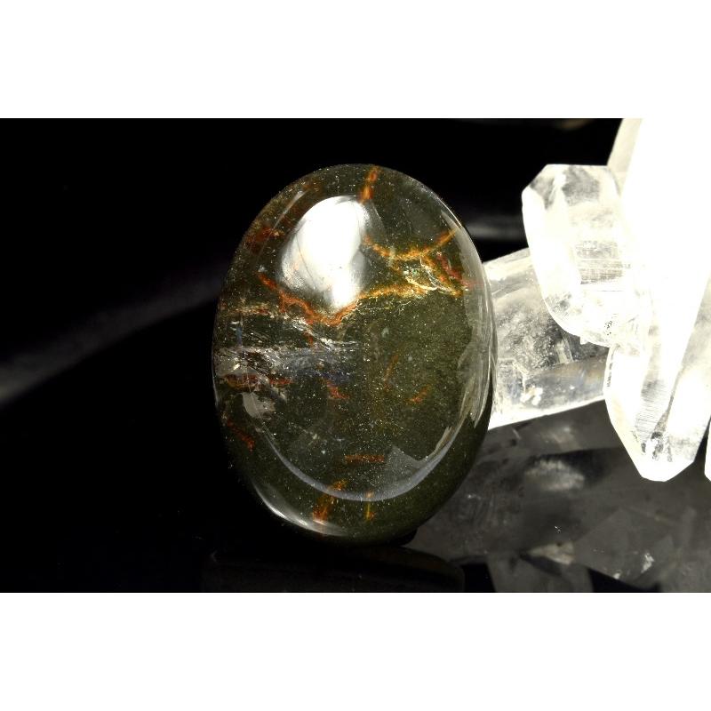 ガーデンクォーツ　布袋尊 ガーデンクォーツ 布袋さん 彫刻入り ペンダントトップ ガーデン水晶