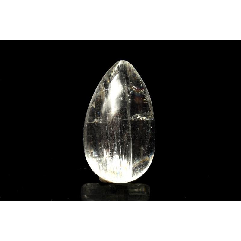 1点物】AAA高透明☆無垢 クンツァイト 18x10mm ドロップ ルース 