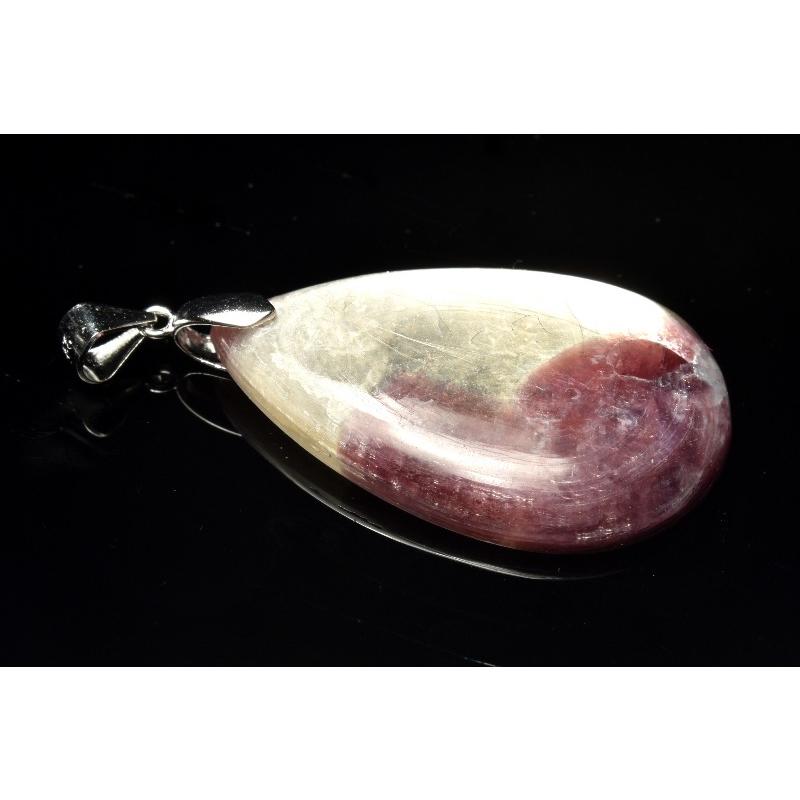 1点物】Silver925◇雲母の煌めき レピドライト(リチア雲母) 34x23mm
