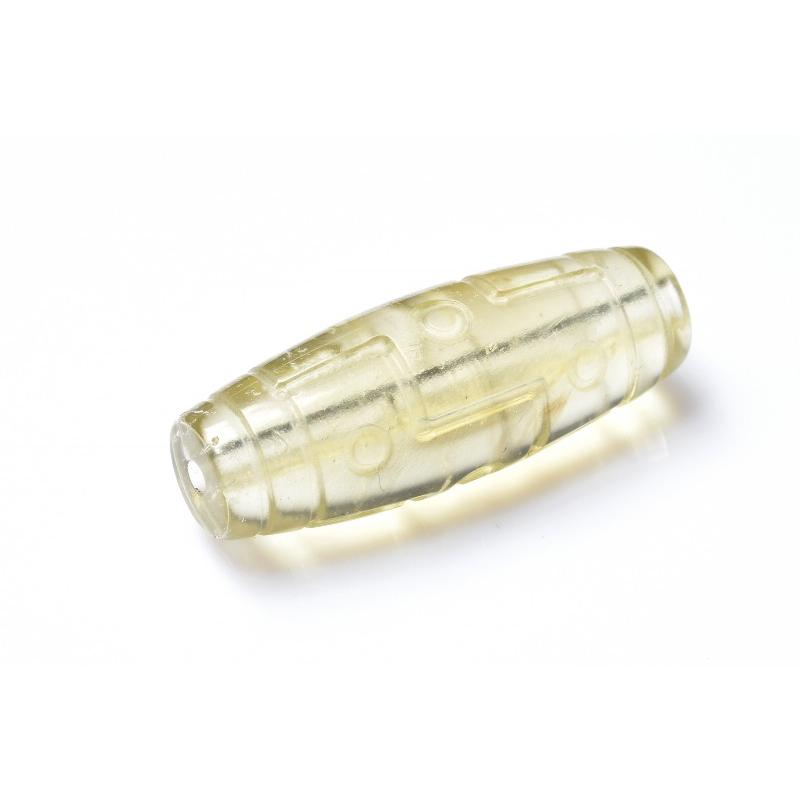 1点物】AAA激レア☆透明レモンカラー◇ リビアングラス 29x11mm 九眼