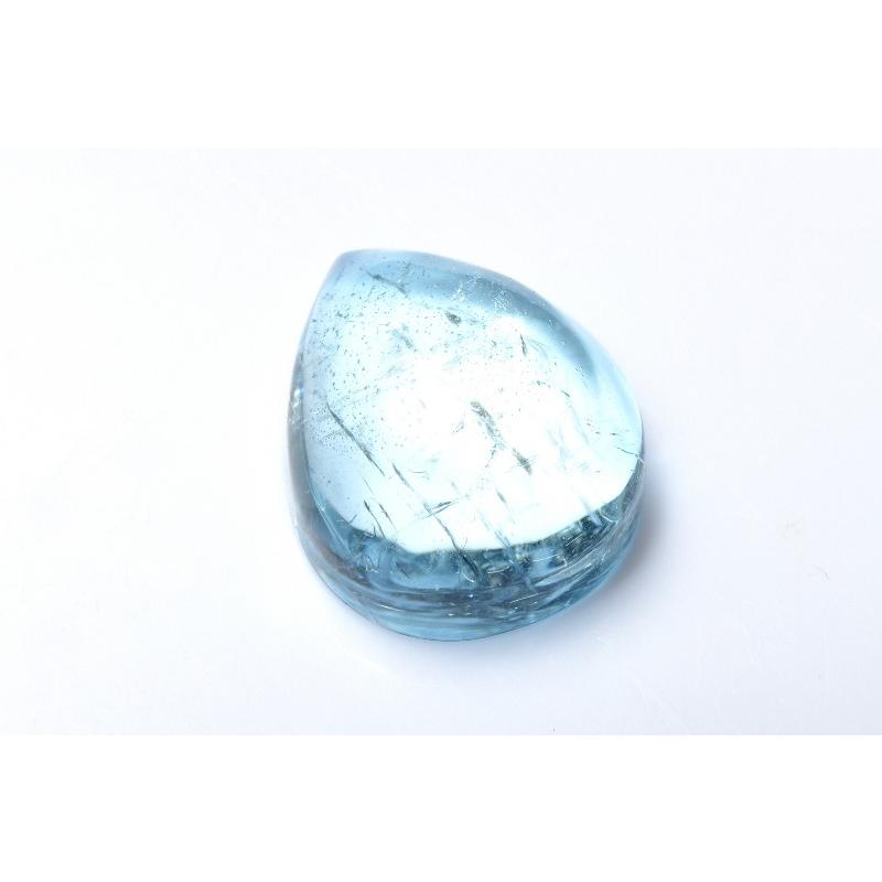 1点物】AAA☆澄光を宿す ブルートパーズ 20x16mm ドロップ ルース 
