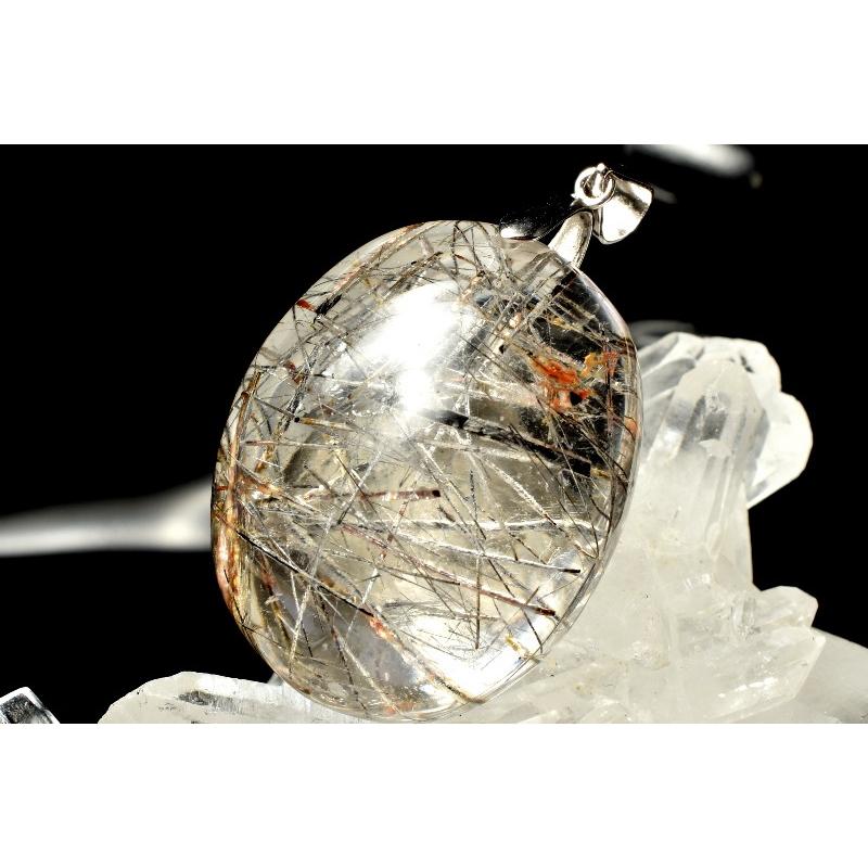 アクセサリー 【限定掲載 】1点もの！ SV925髑髏水晶カボション