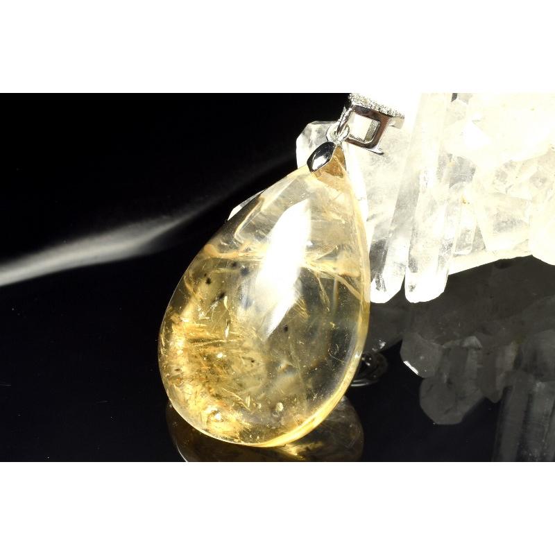 1点物】希少◇高品質 ロマネサイトインシトリン 38x26mm ドロップ
