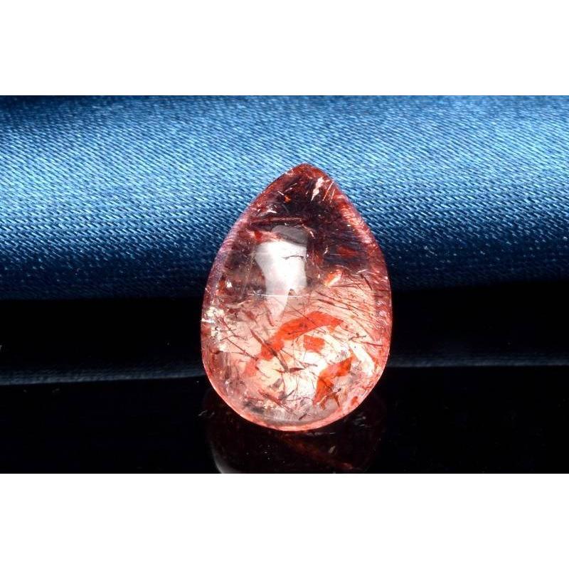 １点物】燃え盛る輝き！ ファイアークォーツ(レピドクロサイトイン