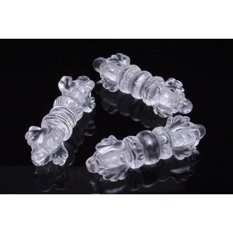 水晶 クリスタル ヒマラヤ産 バジュラ 密教法具 お守り チベット