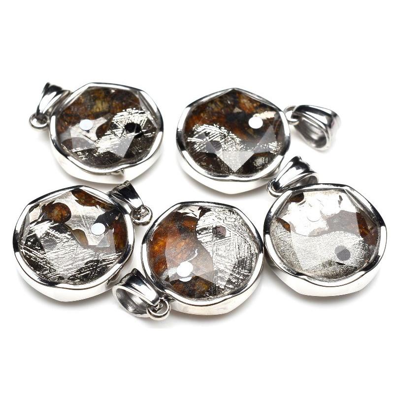 パラサイト隕石 15x15mm 六芒星 太陰太極図 ペンダントトップ 1個売り