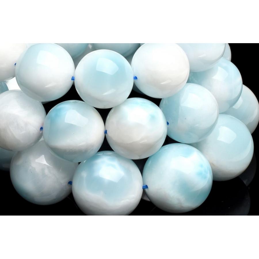 大珠◇氷河のよう アイスラリマー 18mm 粒売り ビーズ 1個売り _PR3458 