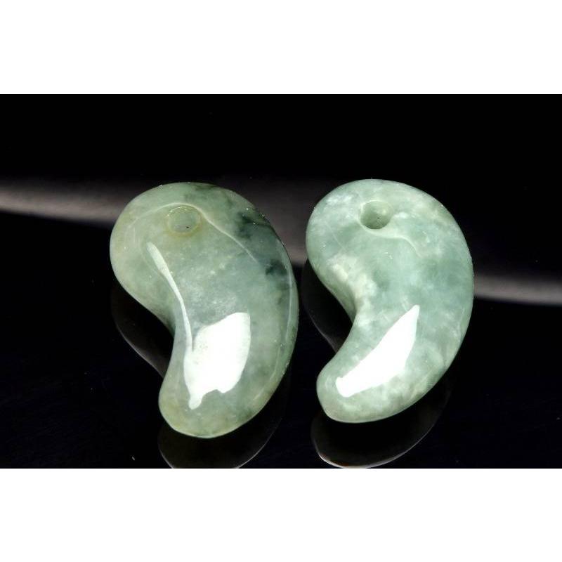 翡翠(硬玉ジェダイト) 20x12mm 勾玉 ルース 1個売り_PRG1213 翡翠(硬玉ジェダイト) 20x12mm 勾玉 ルース 1個売り_PRG1213