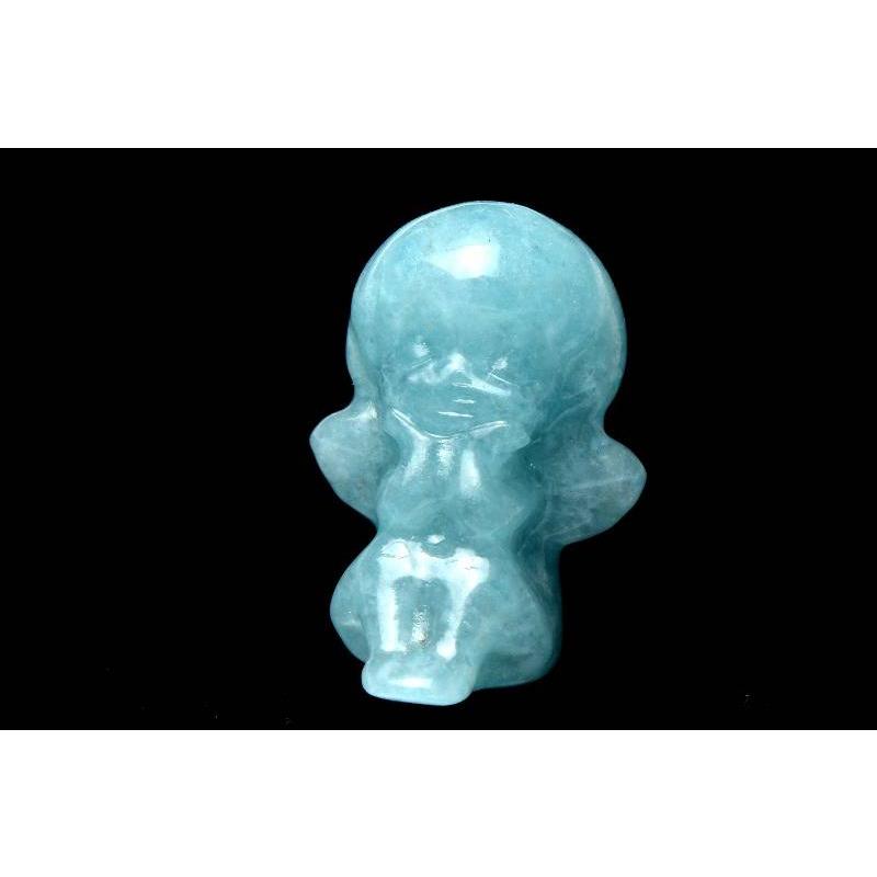 トロレアイト 19x13mm 天使彫刻 置物 1個売り _PRG1733 : ラトリエ