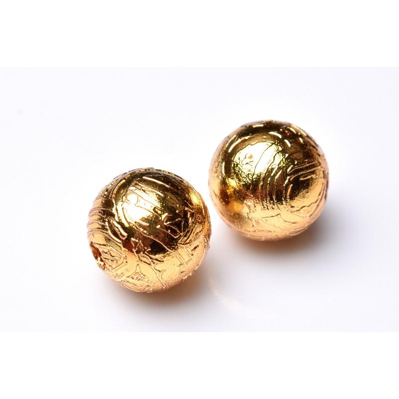 アルタイ隕石(メテオライト) 16mm 丸玉(貫通穴) ゴールドコーティング