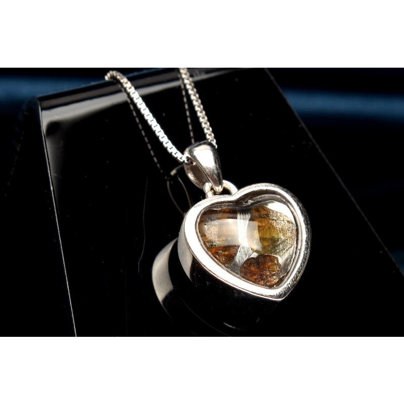★パラサイト隕石 s925 ハート★ネックレス ペンダントトップ パワー パーツ Silver925◇希少 パラサイト隕石 10x10mm ハート ペンダントトップ 1個