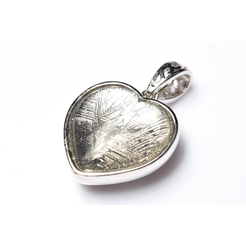 スウェーデン産Silver925◇両面 ギベオン(メテオライト隕石) 15x15mm