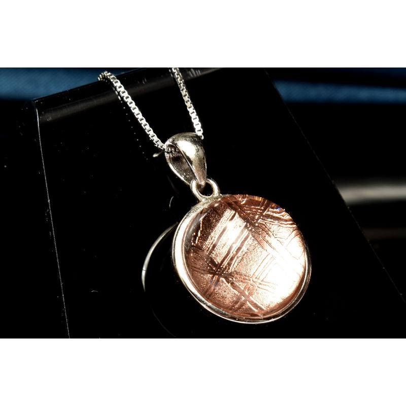 スウェーデン産Silver925◇両面 ギベオン(メテオライト隕石) 15mm