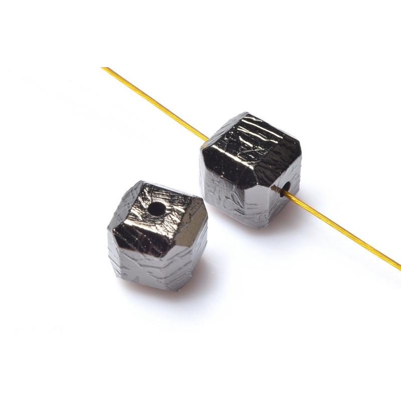 高品質◇粒売り アルタイ隕石(メテオライト) 6x6mm ブラック