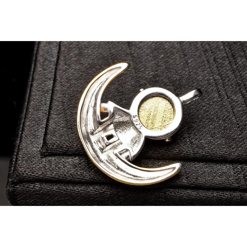 【激レア】ギベオン隕石 宇宙飛行士デザイン ペンダントトップ latelier_prg657