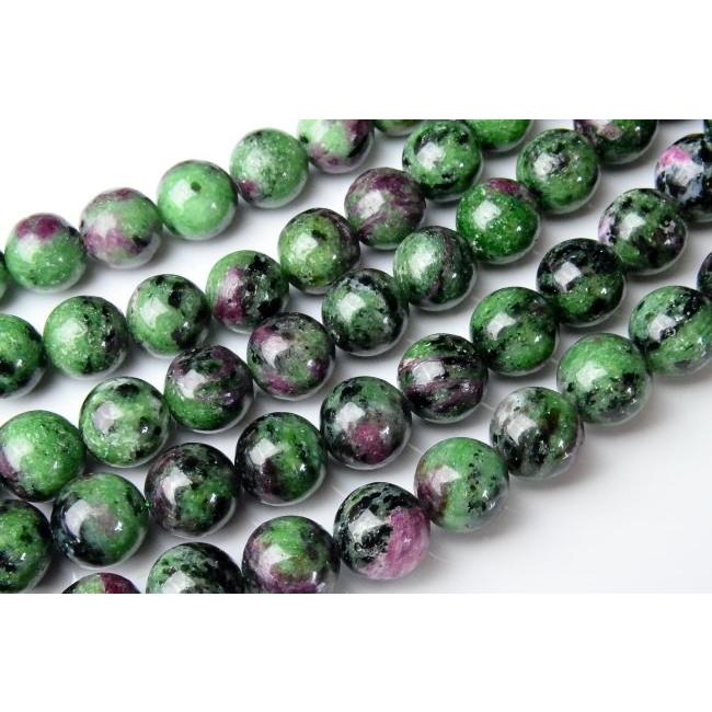 ルビーインゾイサイト」10mm 1連（約38cm）_R1649-10 ☆5000円以上