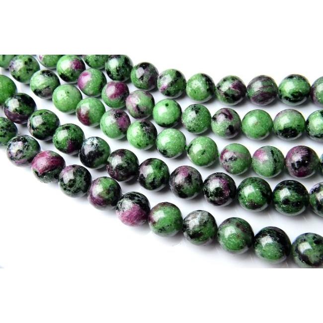 ルビーインゾイサイト」10mm 1連（約38cm）_R1649-10 ☆5000円以上