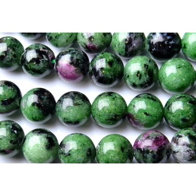 ルビーインゾイサイト」8mm 1連（約38cm）_R1649-8 ☆5000円以上