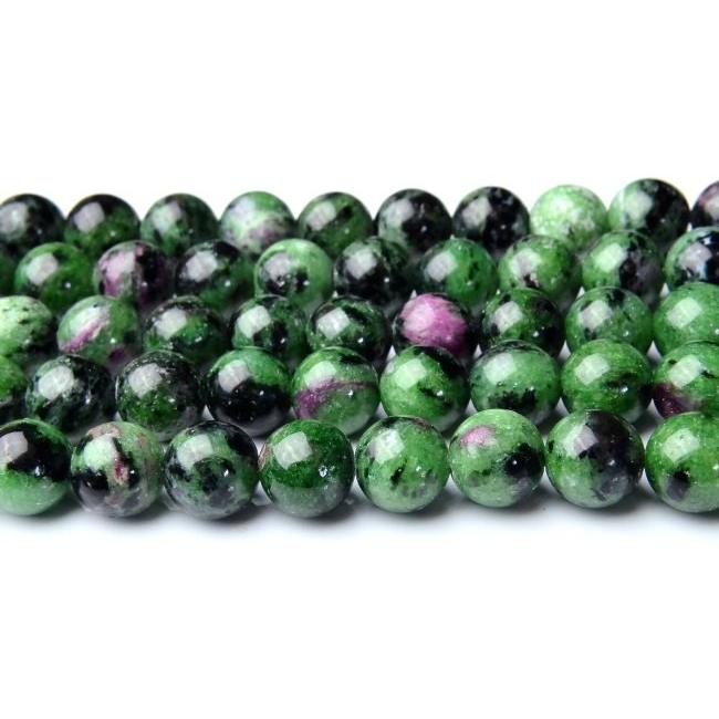 ルビーインゾイサイト」8mm 1連（約38cm）_R1649-8 ☆5000円以上