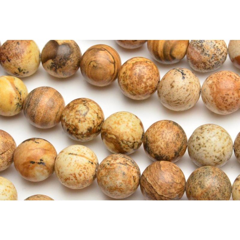 ペトリファイドウッド（珪化木） 10mm 1連（約38cm）_R1763-10