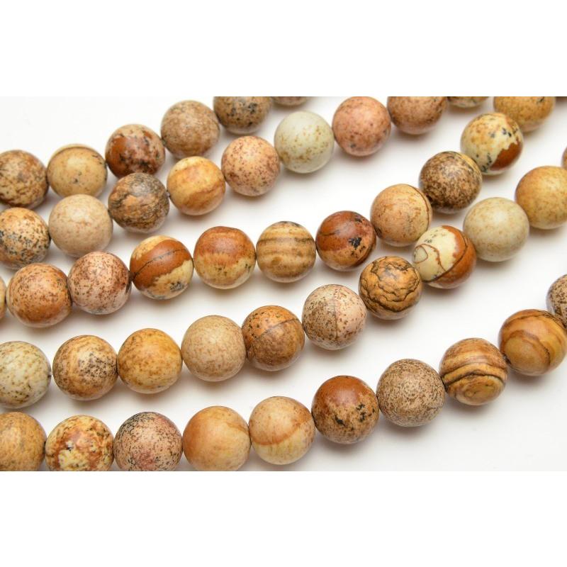 ペトリファイドウッド（珪化木） 10mm 1連（約38cm）_R1763-10