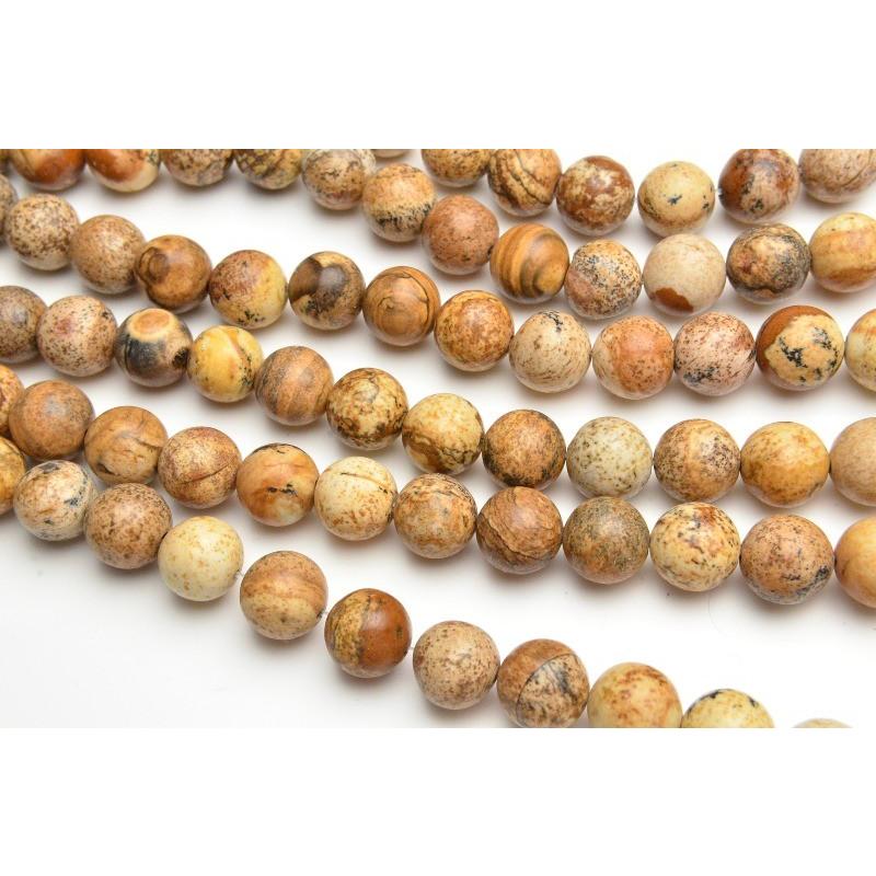 ペトリファイドウッド（珪化木） 10mm 1連（約38cm）_R1763-10