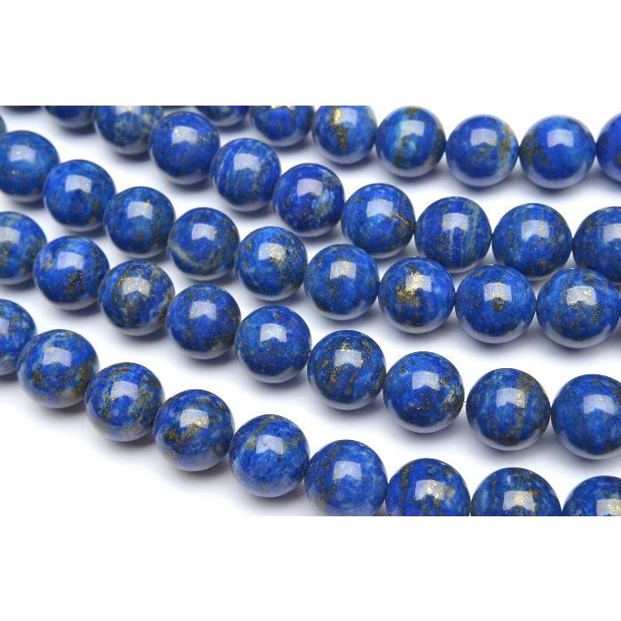 天然無着色 ラピスラズリ ラウンド 12mm 1連（約38cm）_R1891-12