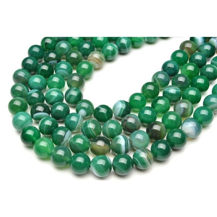 縞瑪瑙 卵石 緑 striped agate Green-Striped-Agate-Smooth-