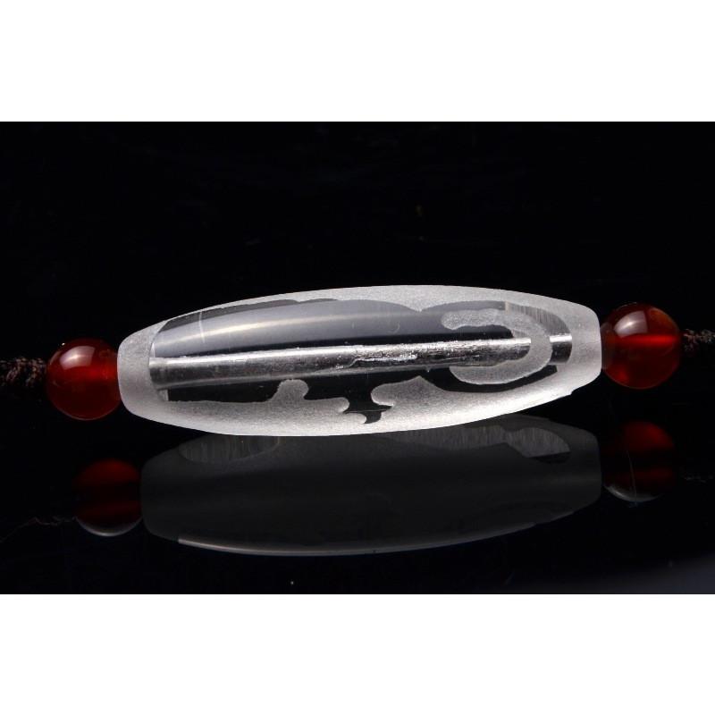 大黒天・弁財天天珠弁財天珠 11x36mm 天珠_R5490-3 : r5490-3 