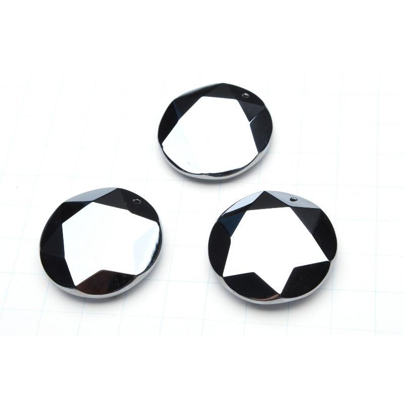 高純度 テラヘルツ鉱石 （中）六芒星 丸型（ダビデの星・ヘキサグラム