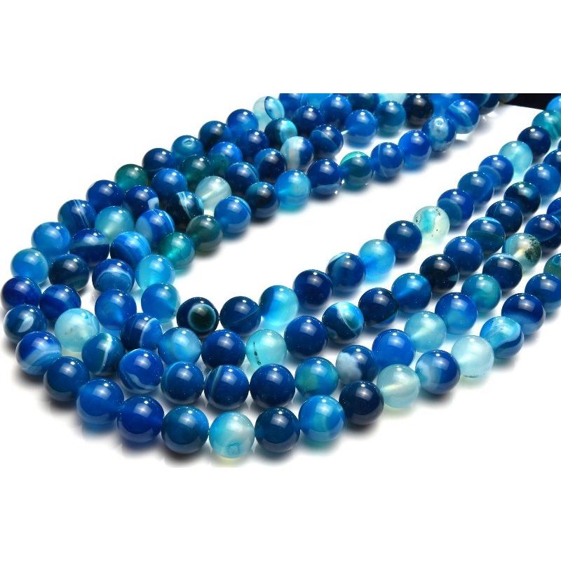 縞瑪瑙 カイヤナイトカラー 12mm 1連（約38cm）_R5551-12