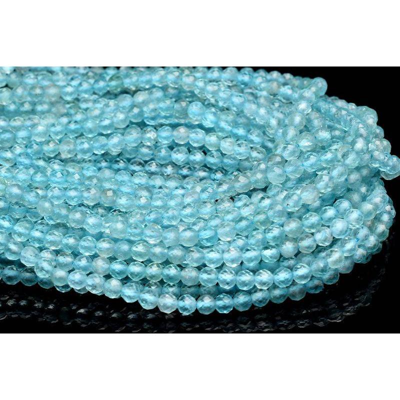 アパタイト 3mm 64面カット 1連（約38cm） _R5984 : ラトリエ - 通販 - Yahoo!ショッピング