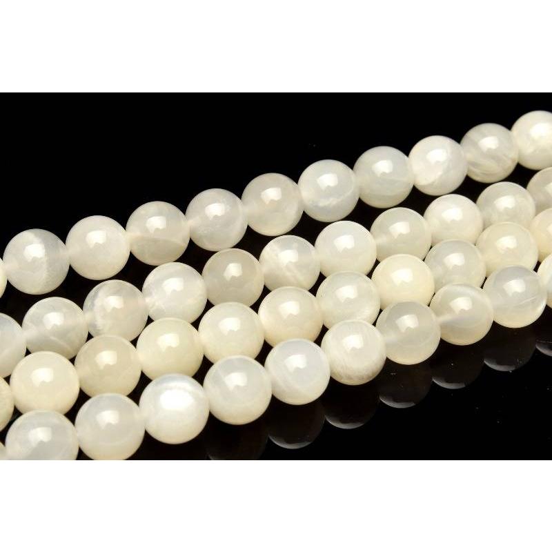 ミルキー ムーンストーン 9.5mm 1連（約38cm） _RG686-95