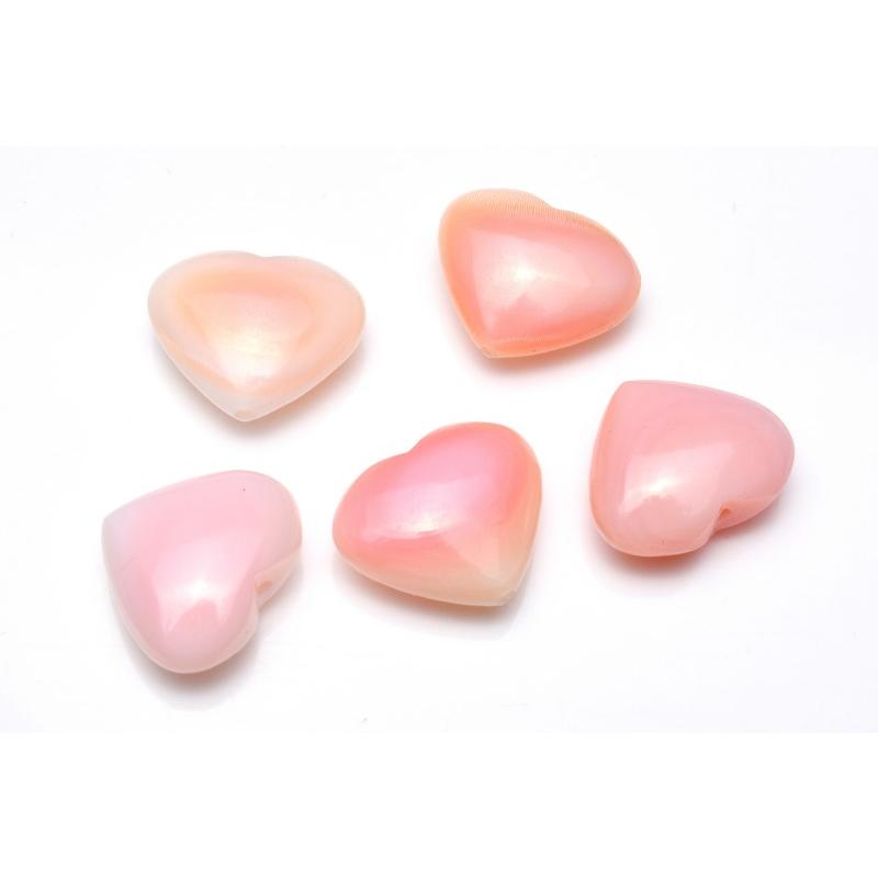 ハート クイーンコンクシェル (中)3粒セット 10x8mm 粒売り