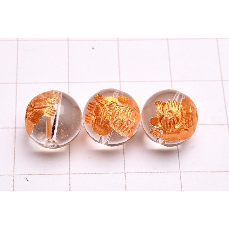 最新のデザイン最新のデザイン水晶金彫招き猫(右手) 10mm 3粒セット 彫刻ビーズ(貫通穴)_T630-10 占い、開運 水晶 15mm (素彫り) 朱雀 (3粒セット) (数量限定商品)