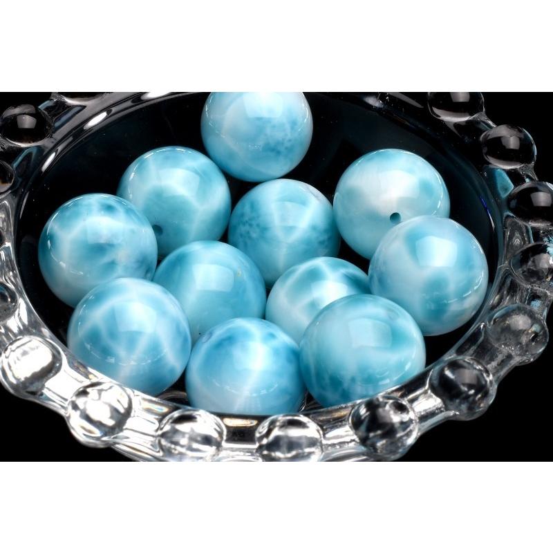 超極上品!!SA級 ラリマー 14.5mm 高級 粒売り (貫通穴) ビーズ 超極上品!!SA級 ラリマー 14.5mm 高級 粒売り (貫通穴) ビーズ