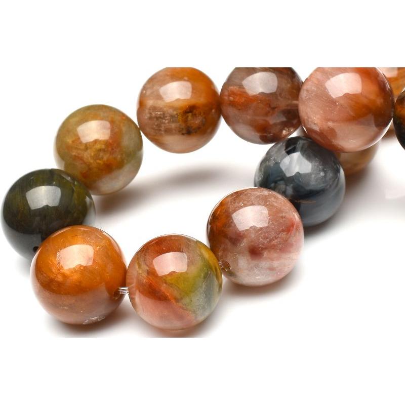 1点物】マルチカラー ラビットヘアールチルクォーツ 13mm