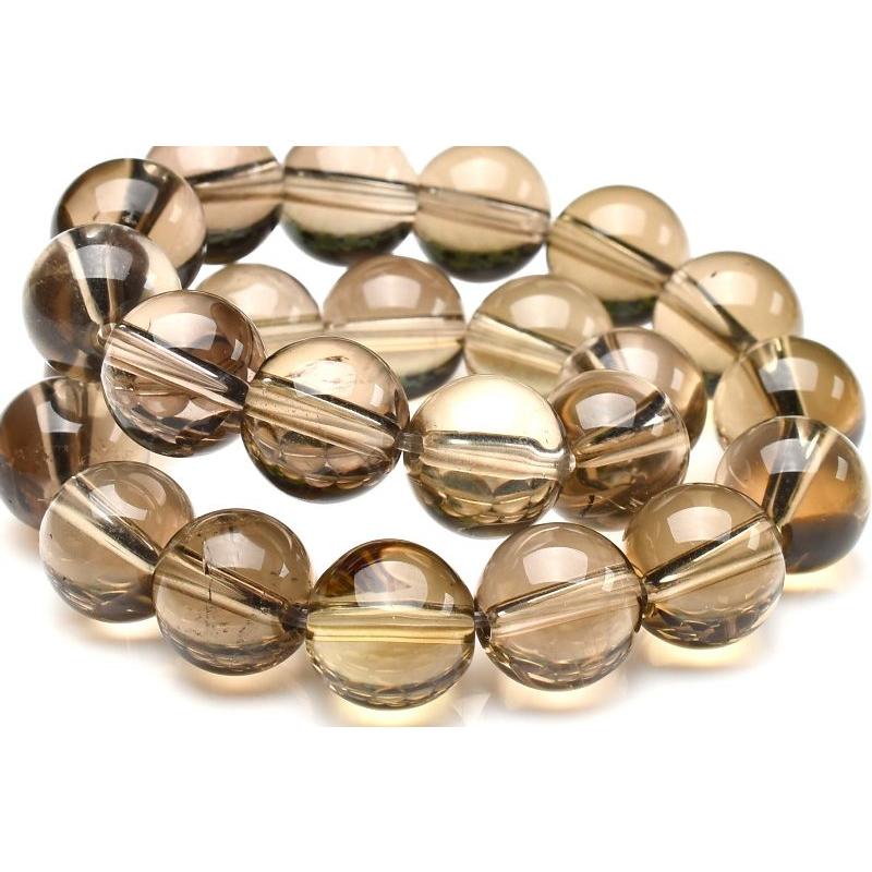 1点物】シャンパンカラー スモーキークォーツ 8mm ブレスレット