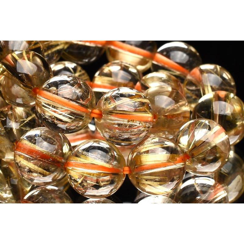 1点物】AA+☆黄金の輝き ゴールドタイチンルチルクォーツ 9.5mm