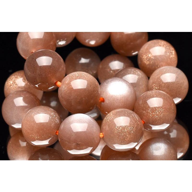 1点物】変わる輝き サンムーンストーン 10mm ブレスレット _U5700