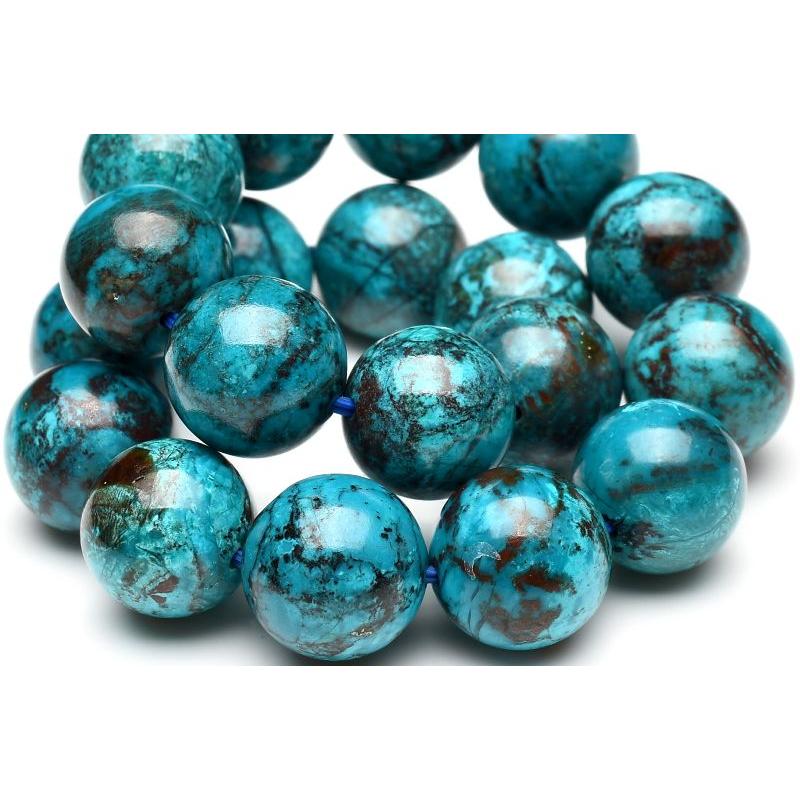 1点物】チョコミントカラー クリソコラ 10.5mm ブレスレット _U5831