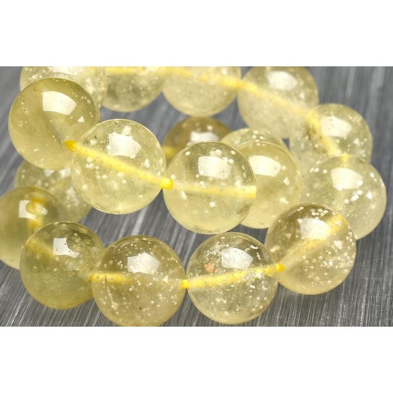 リビアングラス　ブレスレット　約10.5mm クリストバライト シュワシュワ粒状◇クリストバライト内包 リビアングラス 10.5mm