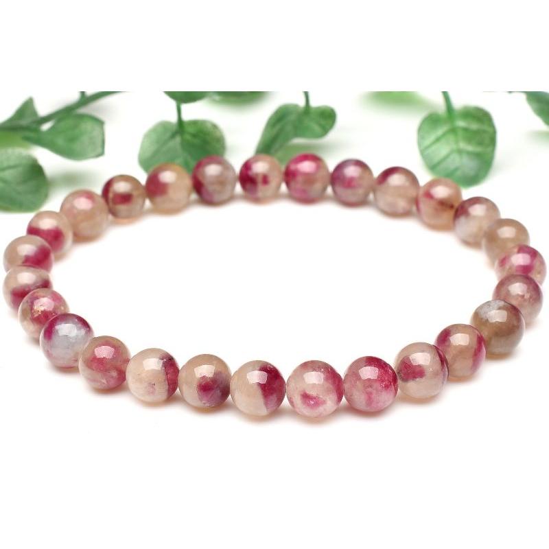 1点物】ディープカラー ピンクトルマリンシリカ 7mm ブレスレット