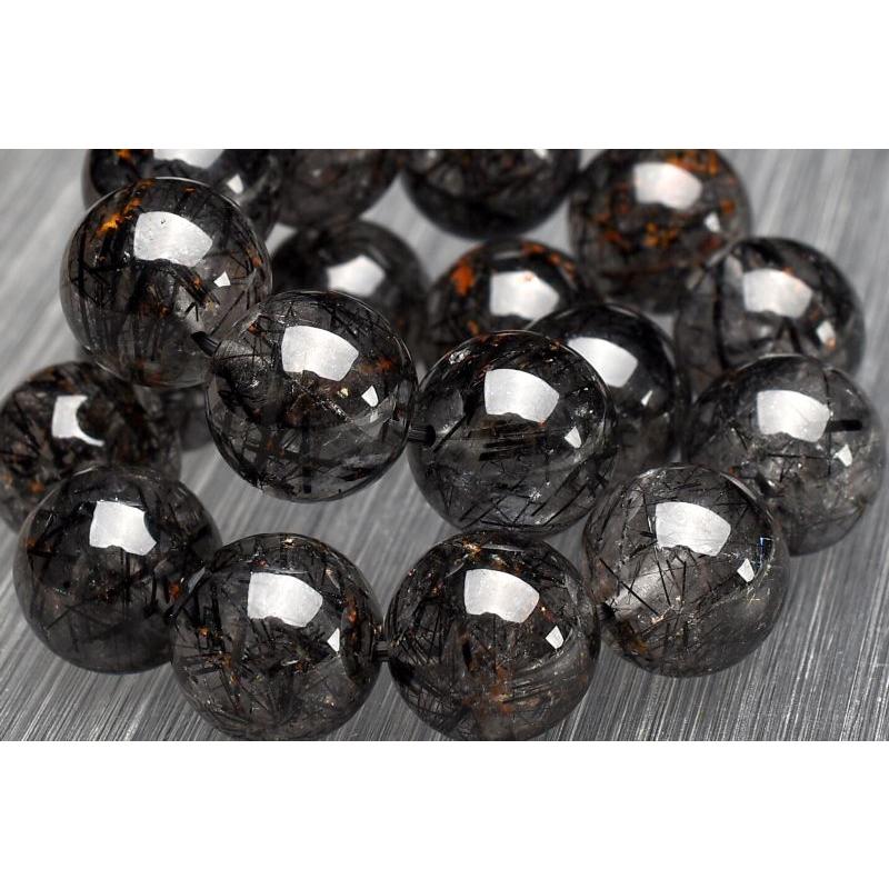 1点物】AA+☆高透明 ブラックトルマリンインクォーツ 11.5mm
