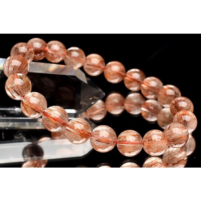 1点物】太陽の輝き ブロンズルチルクォーツ 9.5mm ブレスレット