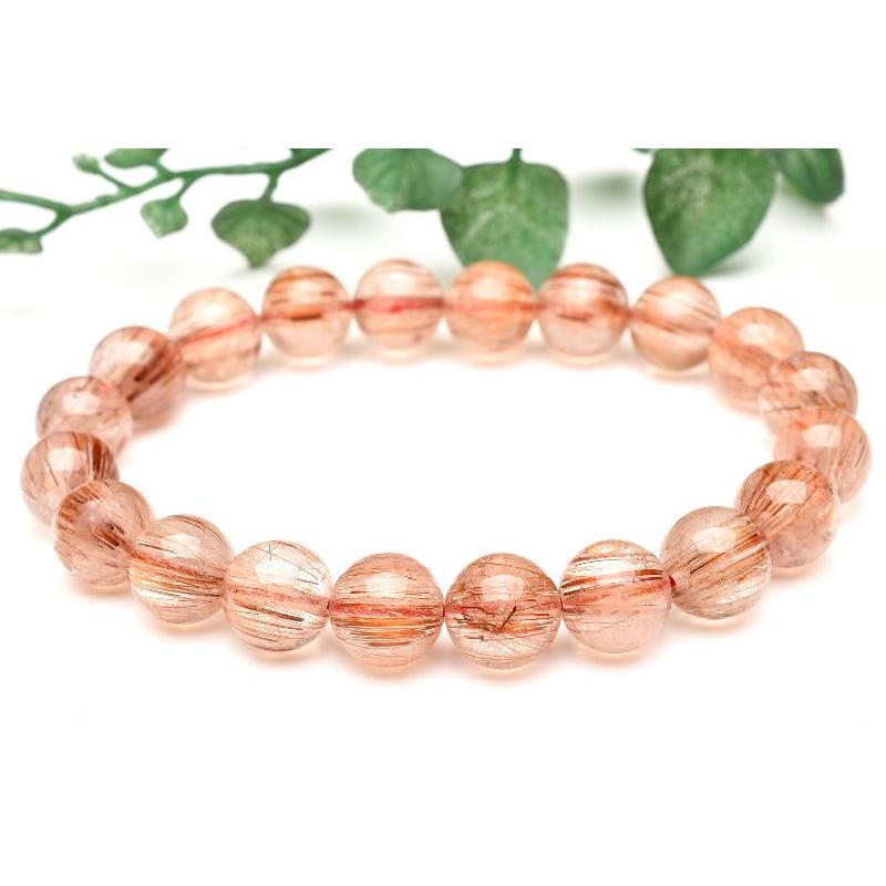 1点物】太陽の輝き ブロンズルチルクォーツ 9.5mm ブレスレット