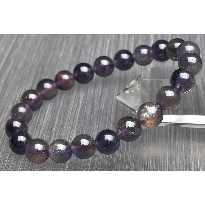 アイオライト二連ブレス スーパーセブンアイオライト ブレスレット 13mm [t378-4311]